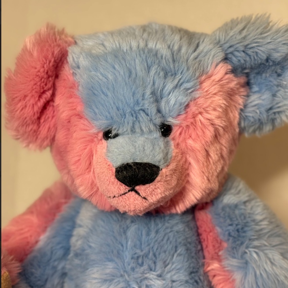 Sally Winey Signed 1996 Custom Bear made with material from Germany OOAK Vintage